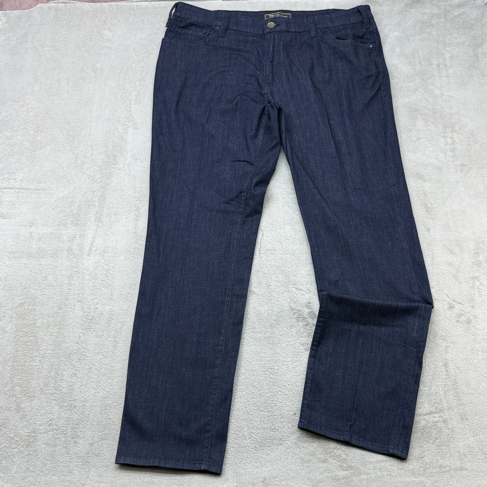 34 Heritage Jeans Mens 42/34 Dark Blue Charisma Straight Leg Stretch Denim